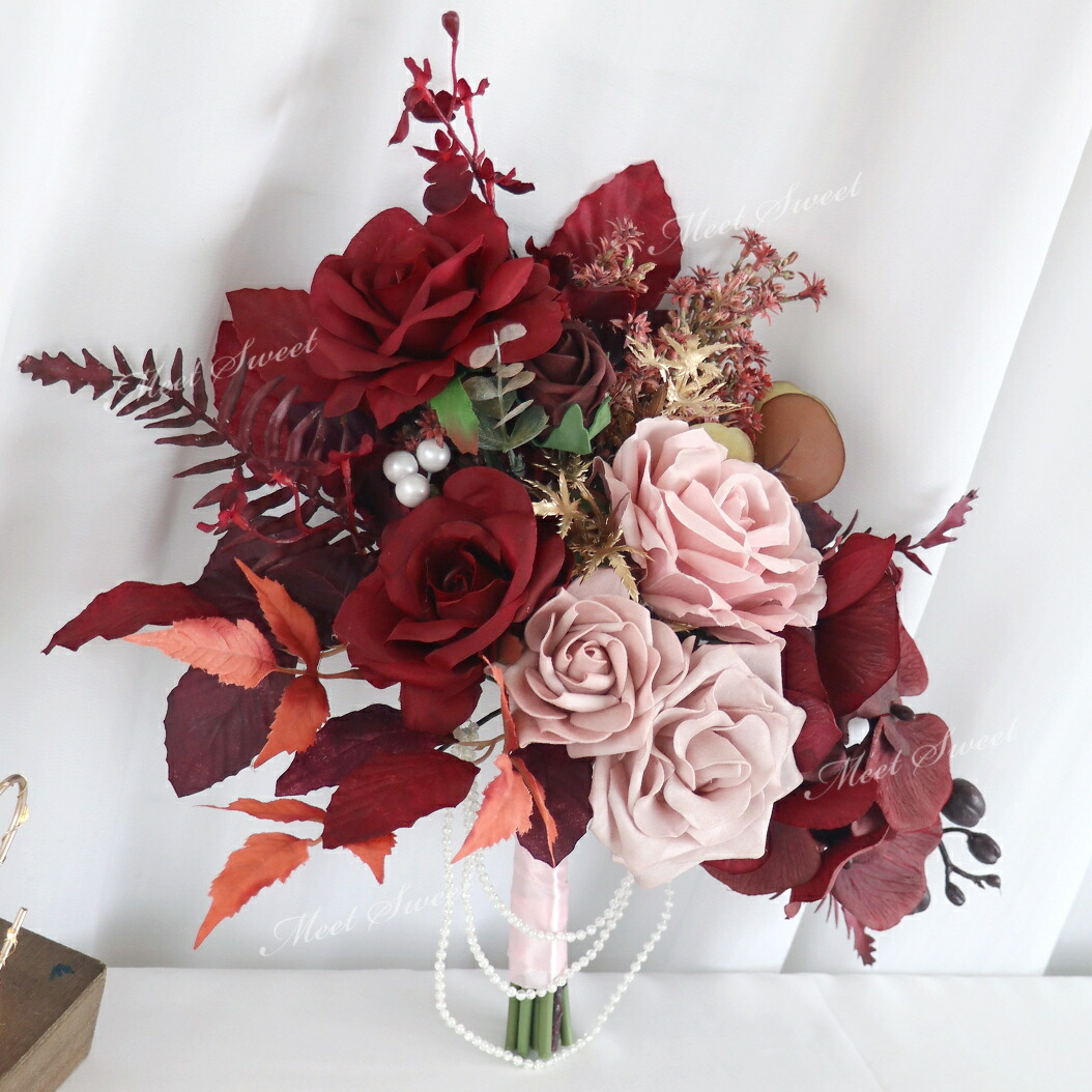 楽天市場】ブーケ 造花 ウェディングブーケ ブライダルブーケ シャワー