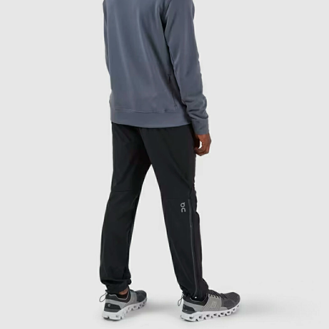 美品 On ランニングパンツ トレーニングパンツ グレー×ブラック メンズ