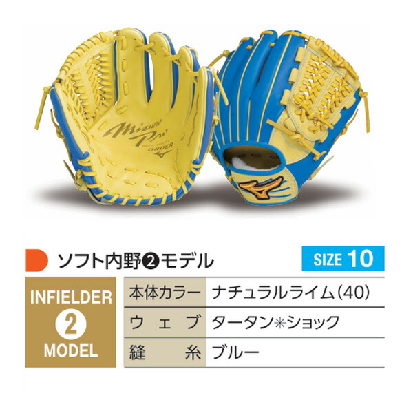 楽天市場】ミズノプロ オーダーグラブ 軟式革使用 ソフトボール