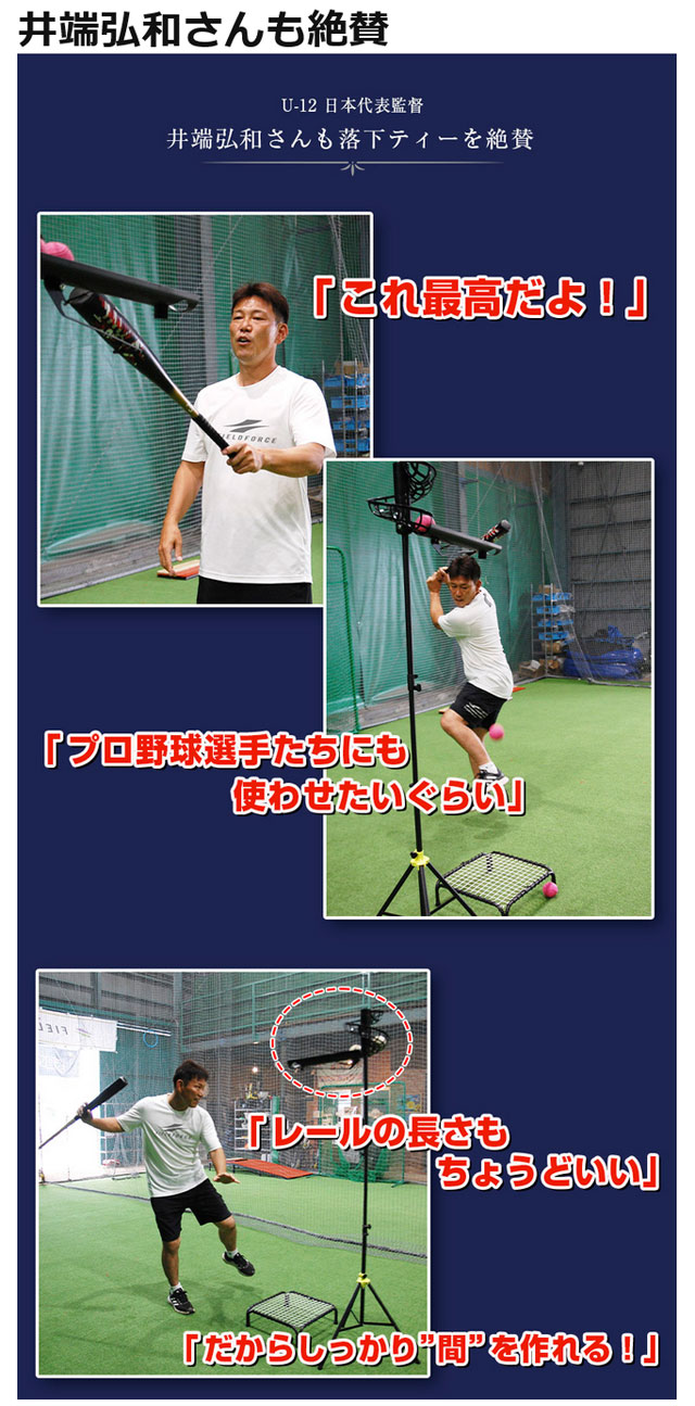 楽天市場】落下ティー フィールドフォース バッティング練習 打撃練習