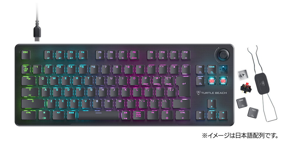 楽天市場】TURTLE BEACH ゲーミングキーボード Vulcan II TKL 日本語