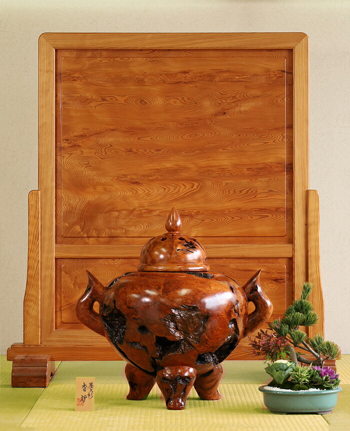 楽天市場】屋久杉 香炉 仕様：無垢 / 素材：屋久杉泡瘤（床の間