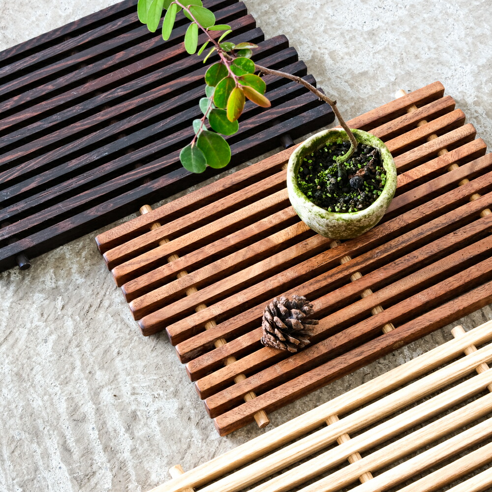 楽天市場】竹編み花マット 花台 花スタンド 小品盆栽展示台 盆栽ラック