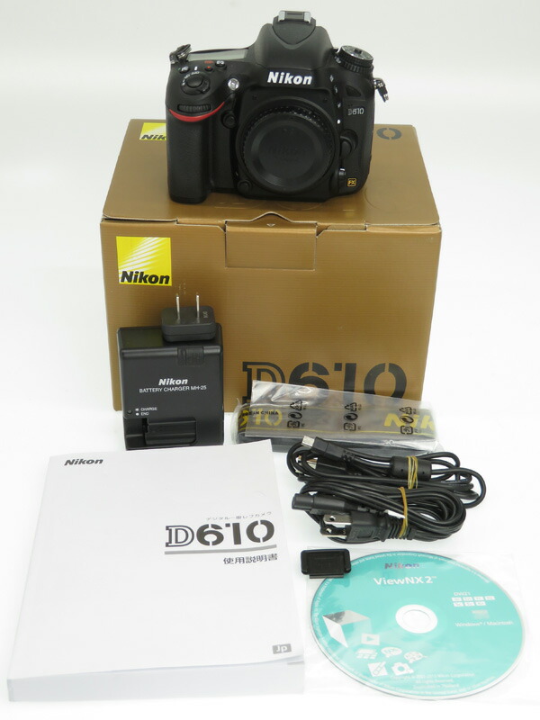 Nikon】ニコン『D610』2426万画素 FXフォーマット ISO6400 フルHD動画