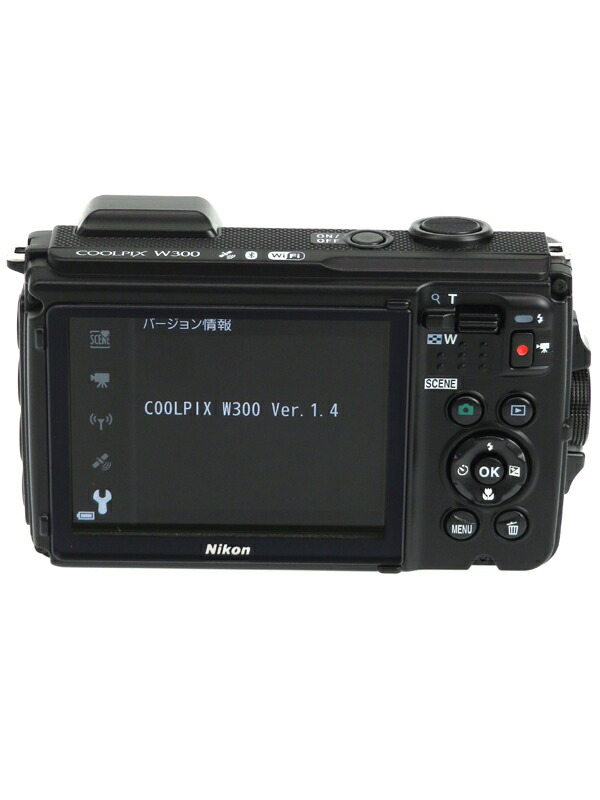 Nikon】ニコン『COOLPIX W300』W300BK ブラック 1605万画素 光学5倍 4K