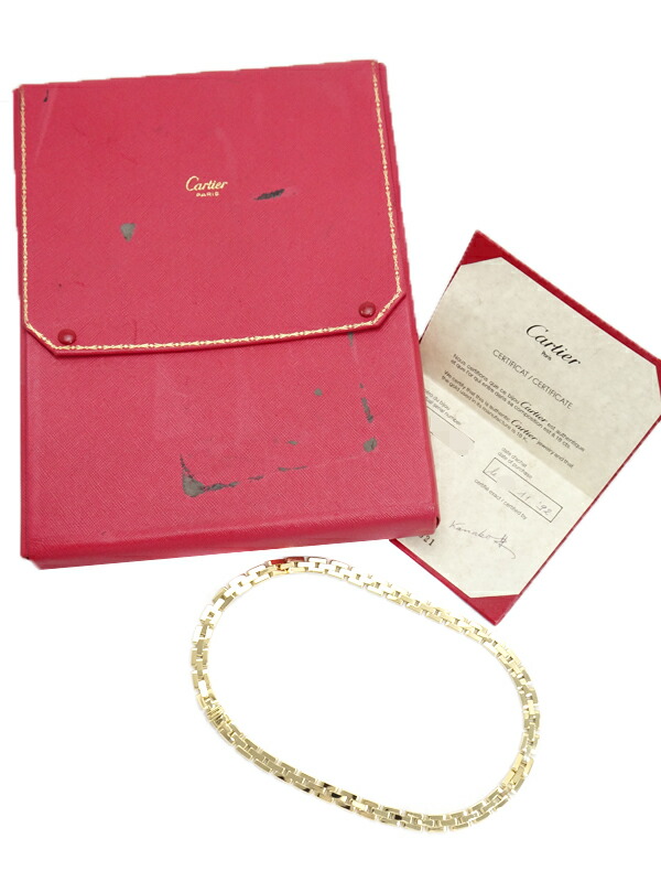 Cartier】カルティエ『K18YG マイヨンパンテール ネックレス』1週間