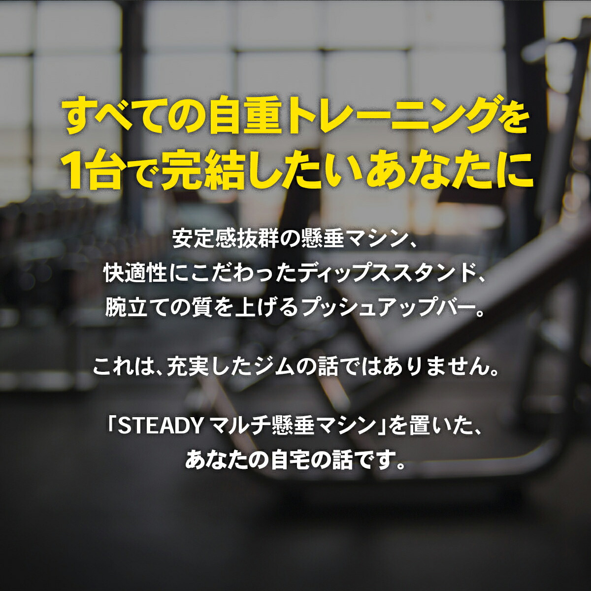 マルチ懸垂マシン 耐荷重150kg 特許庁実案取得 365日保証 ST115 STEADY