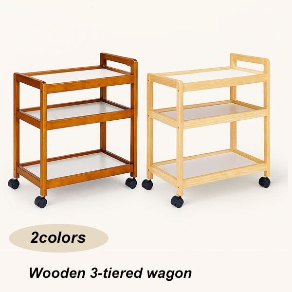 レ*ィ様 木製 ワゴン ナチュラル 北欧 カントリー レ*ィ様 木製 ワゴン