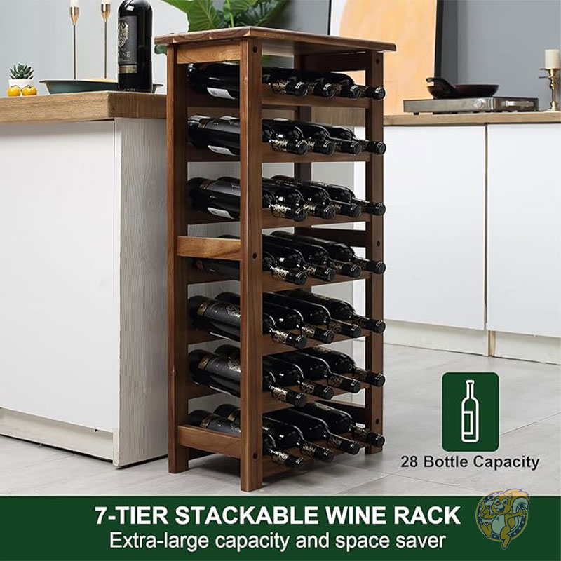 楽天市場】【クーポン配信中】ワインラック 木製ワインラック 7 タイヤ