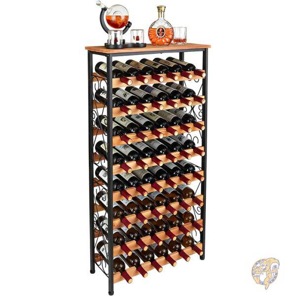 楽天市場】【最大2000円クーポン4日から】フロアワインラック 48ボトル