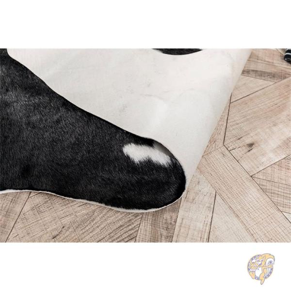 楽天市場】【ポイント2倍ワンダフルデー】牛プリントラグ フェイク牛革