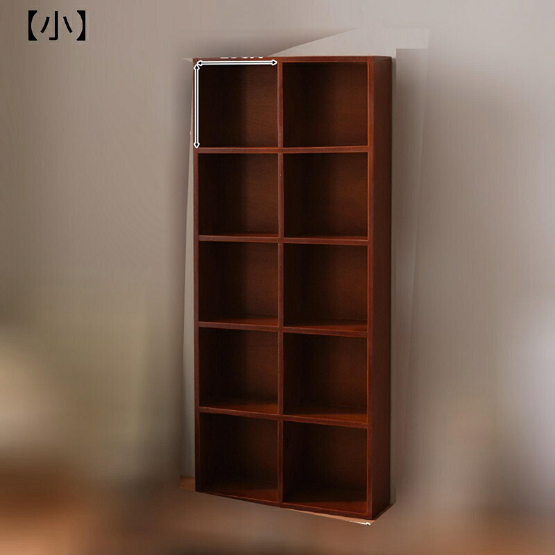 楽天市場】木製棚 茶器収納棚 壁掛け可能 10仕切り 壁掛け棚 飾棚 壁