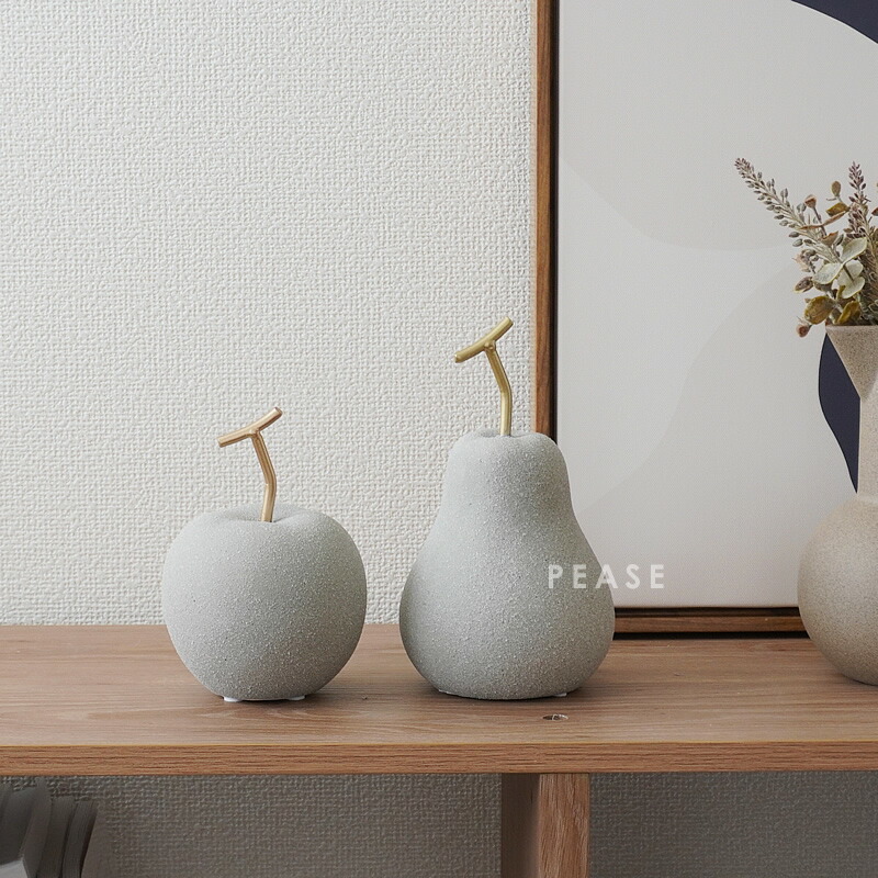 楽天市場】【全品5%OFFクーポン】【最強配送】置物 オブジェ りんご