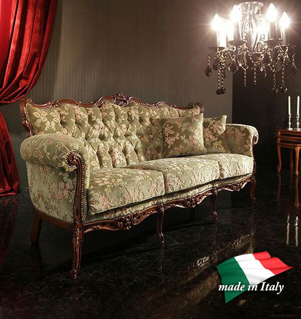 楽天市場】3人掛けソファ イタリア製 高級ソファ 輸入家具 金華山