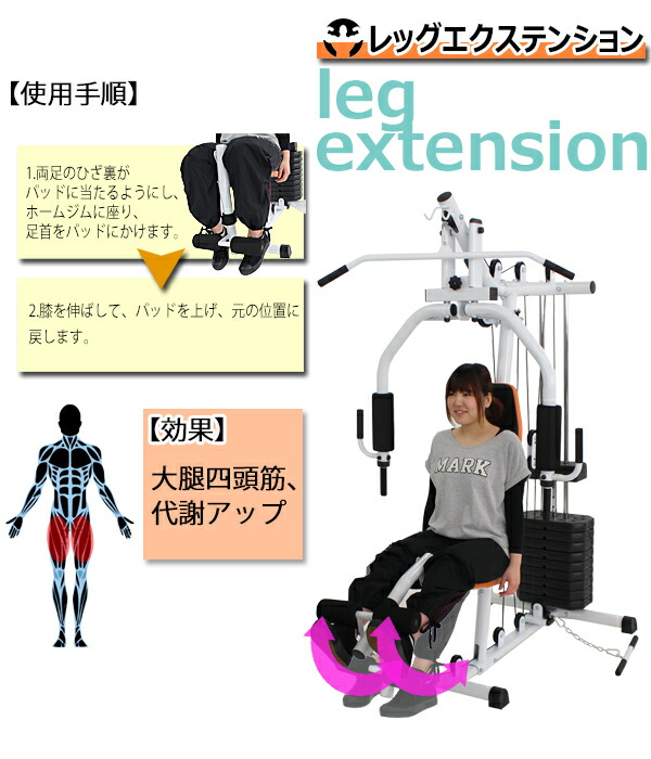 楽天市場】送料無料 新品 ホームジム 白 ホワイト フィットネス 筋トレ