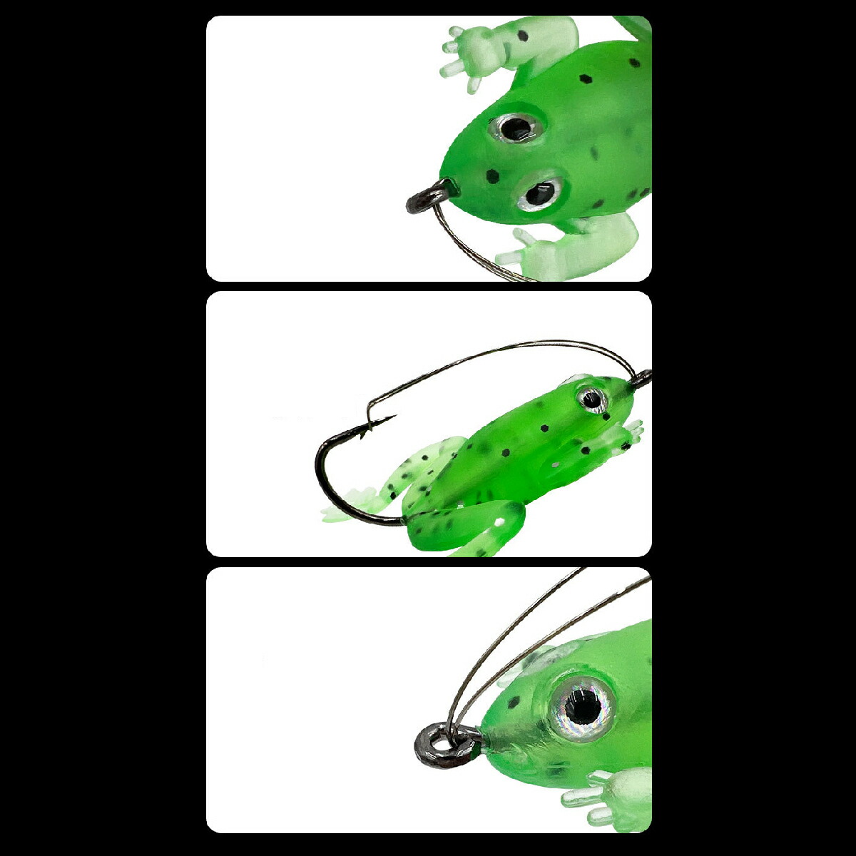 楽天市場】送料無料 ハードルアー 3個セット フロッグ カエル ルアー