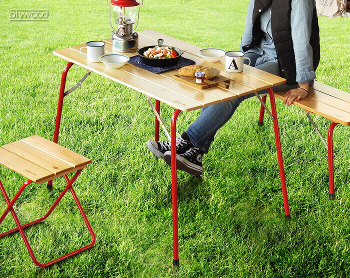 楽天市場】キャンプ テーブル 折りたたみ 木製 コンパクト 送料無料