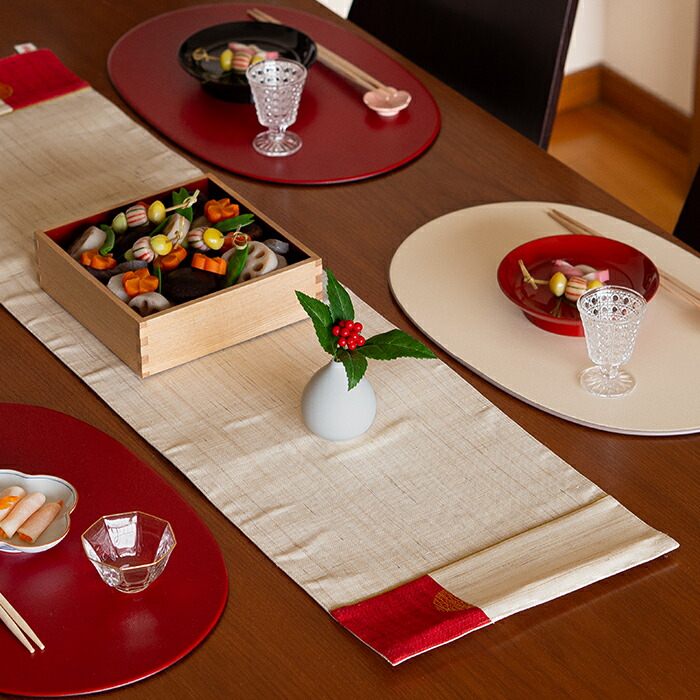 バンイノウエ 日の出ラナー テーブルランナー 生成 / BAN INOUE | 食器