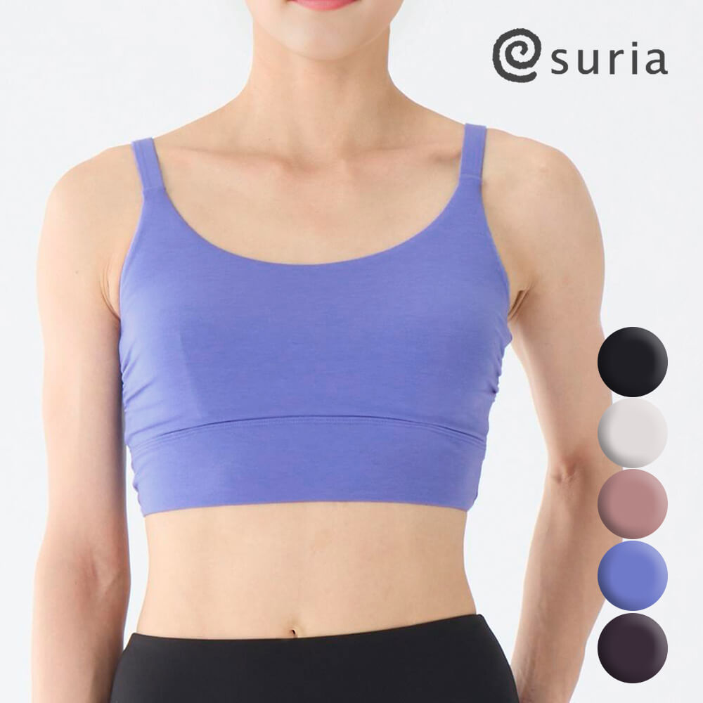 楽天市場】suria スリア ヨガウェア トップス カップ付き ブラトップ