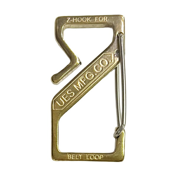 追跡可能メール便 8個まで) UES ウエス Z-HOOK 真鍮Zフック ウエス UES