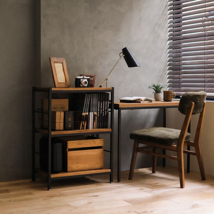 楽天市場】本棚 ZAGA ラック 60 高さ 48cm 2段 インダストリアル