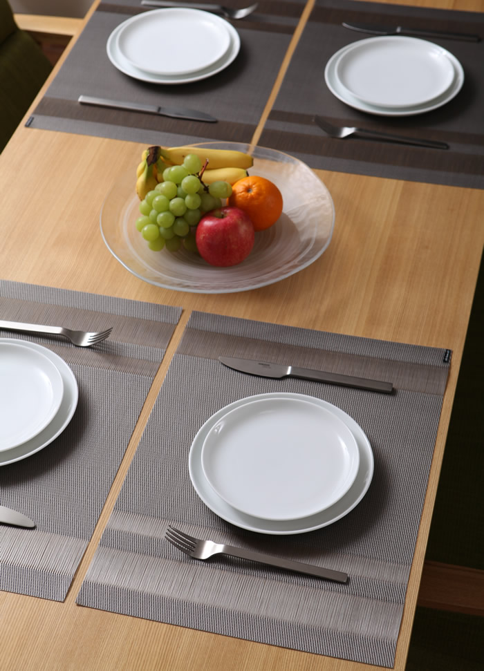 chilewich タキシードストライプ ゴールドランチョンマット4枚