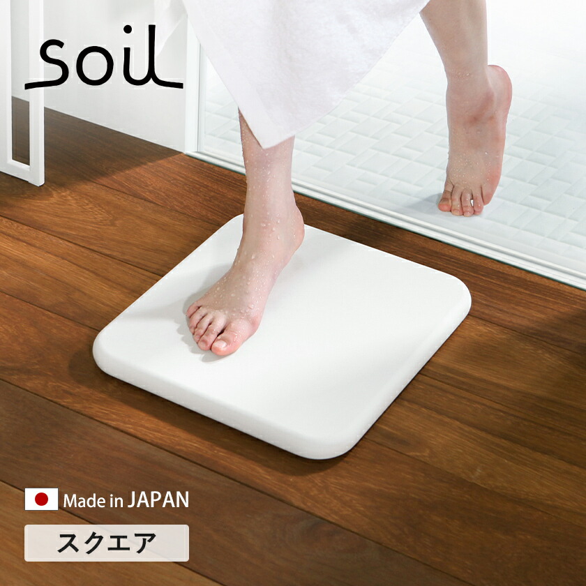 楽天市場】【選べる特典付き】珪藻土 バスマット ソイル soil 日本製