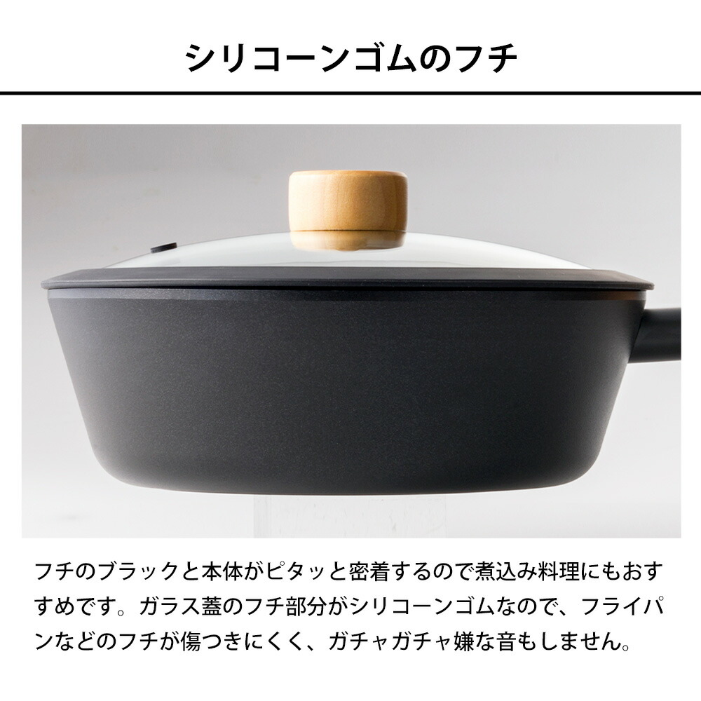 楽天市場】フライパン蓋 フタ 24cm 28cm ガラス蓋 シリコーンリッド