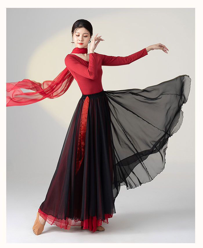 楽天市場】ダンス衣装 社交ダンス トップス スカート セット衣装 長袖