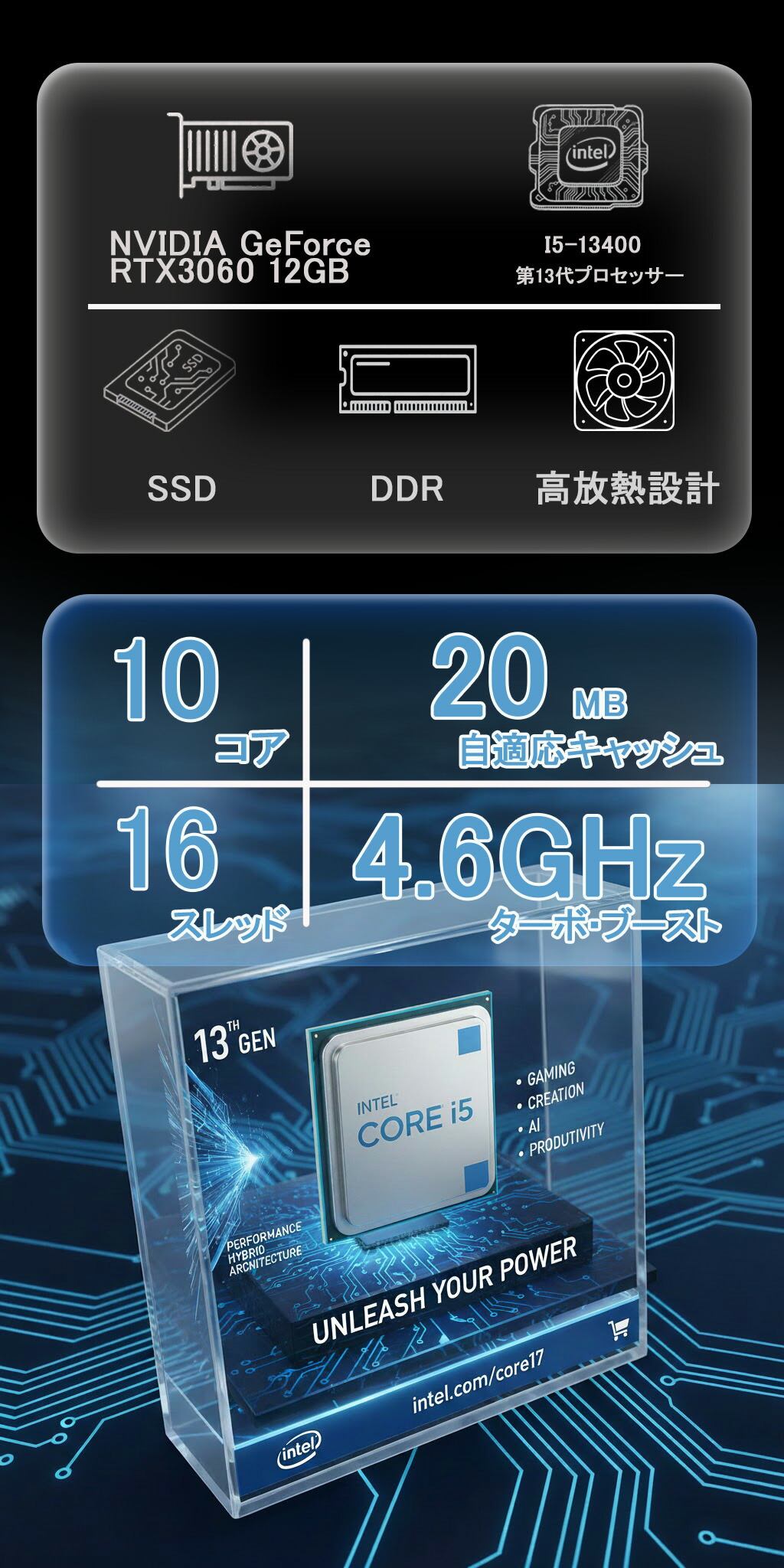 楽天市場】【新品】快適性能 デスクトップパソコン パソコン 新品SSD