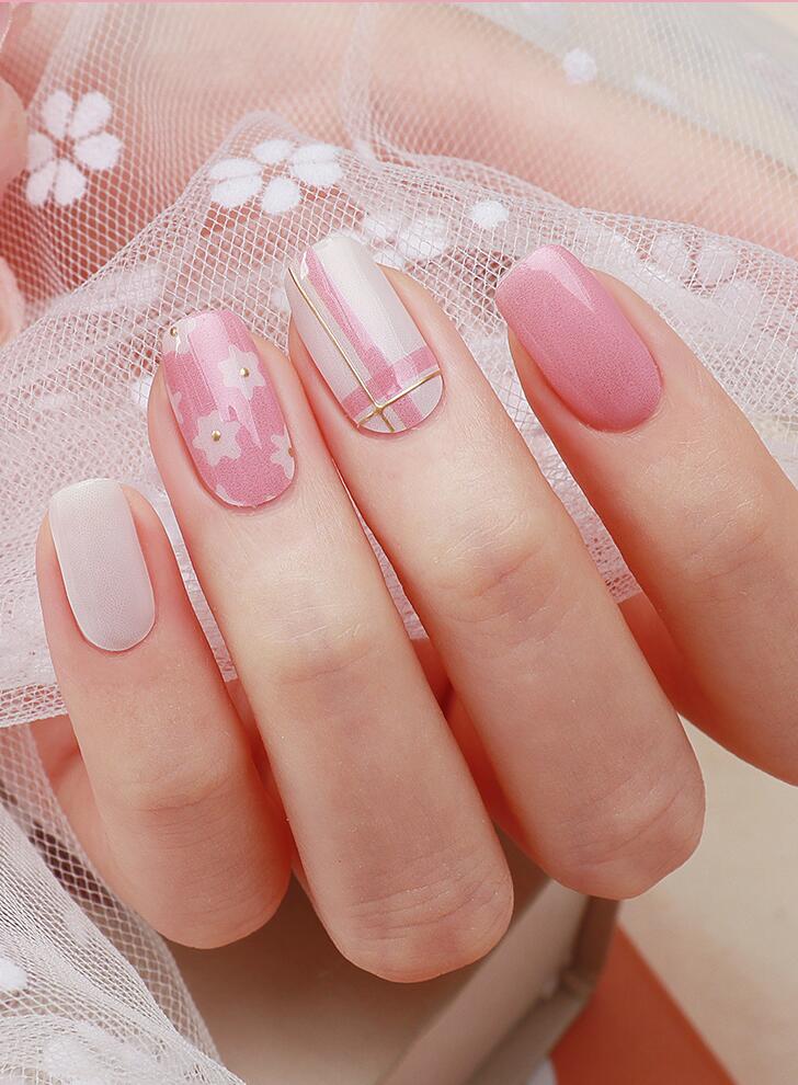 楽天市場】貼るだけ 簡単 ネイルシール 春 花 [マイハートフォーユー