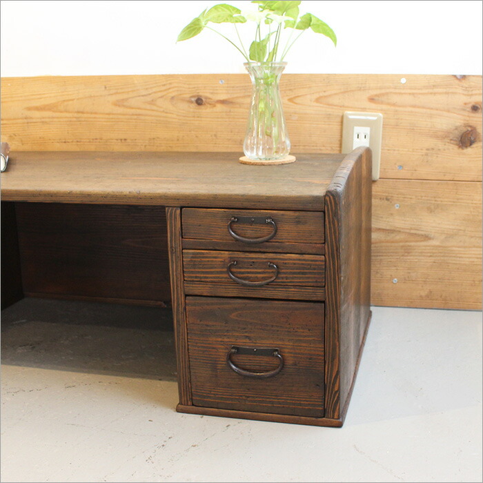 楽天市場】両面から引き出せる 両袖 文机 アンティーク 座机 帳場机 座