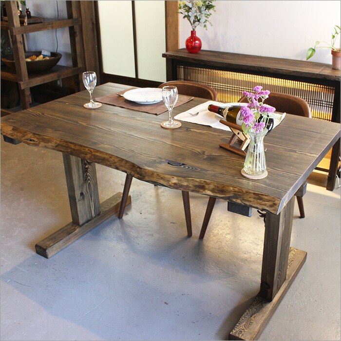 楽天市場】【スーパーSALE】【ポイント5倍】一枚板 ダイニングテーブル