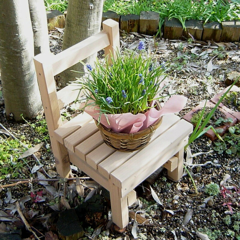 楽天市場】屋外用 ミニチェアー 国産杉 幅23.4cm×奥行27.7cm×高さ