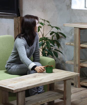 WOODPRO本店】OLD ASHIBA（足場板古材）Hシリーズ センターテーブル