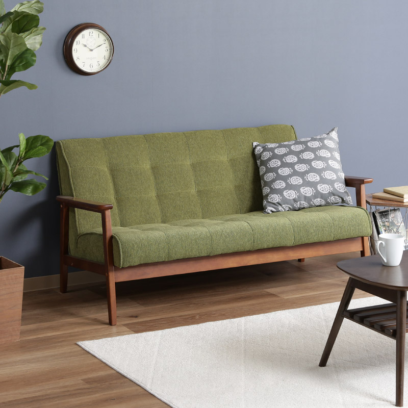 ユアサプライムス.com｜71159 ファブリックソファー 2P フレンズ GR 幅