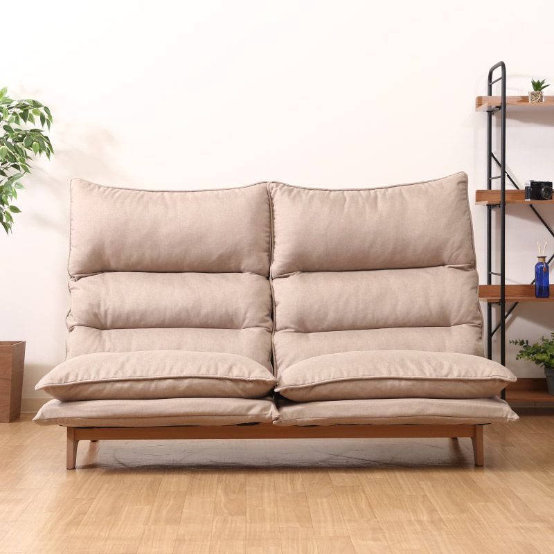 ユアサプライムス.com｜19208 ダブルクッション座椅子 2P フィット2 BE