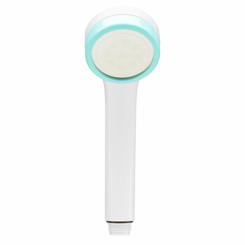 ユアサプライムス.com｜シルキーシャワーヘッド ブルー 節水 極細