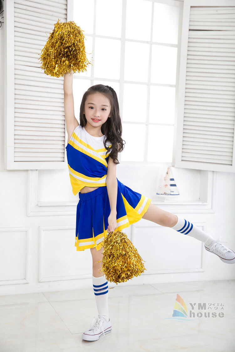 楽天市場】キッズ ダンス衣装 応援 チアリーダー コスチューム 女の子