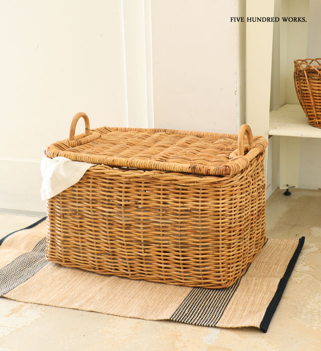 楽天市場】【公式】THE AROROG ストレージバスケット かご ふた付き