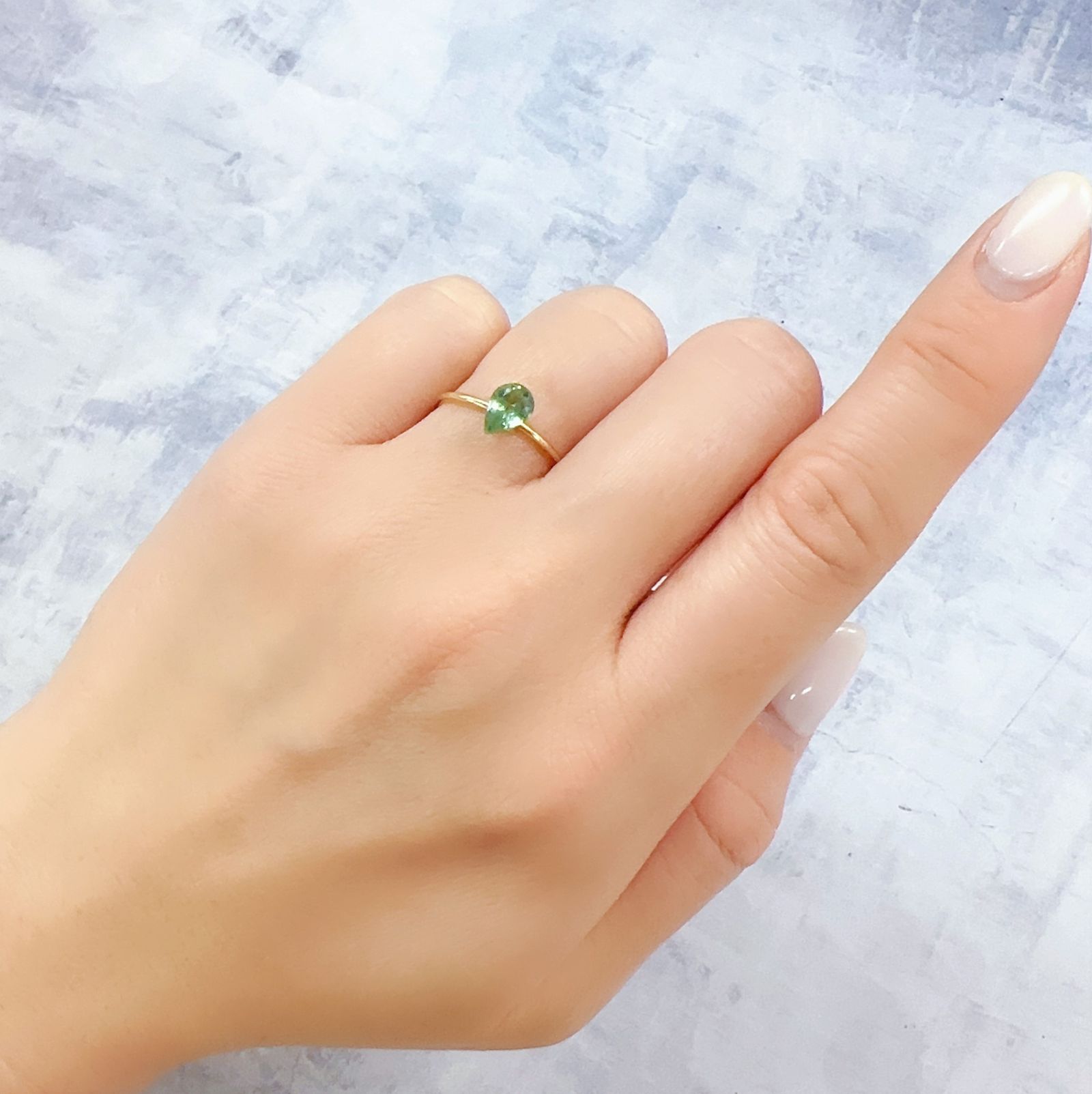 グリーンカイヤナイト タンザニア産 0.89ct[230220568]7.2x5mm前後