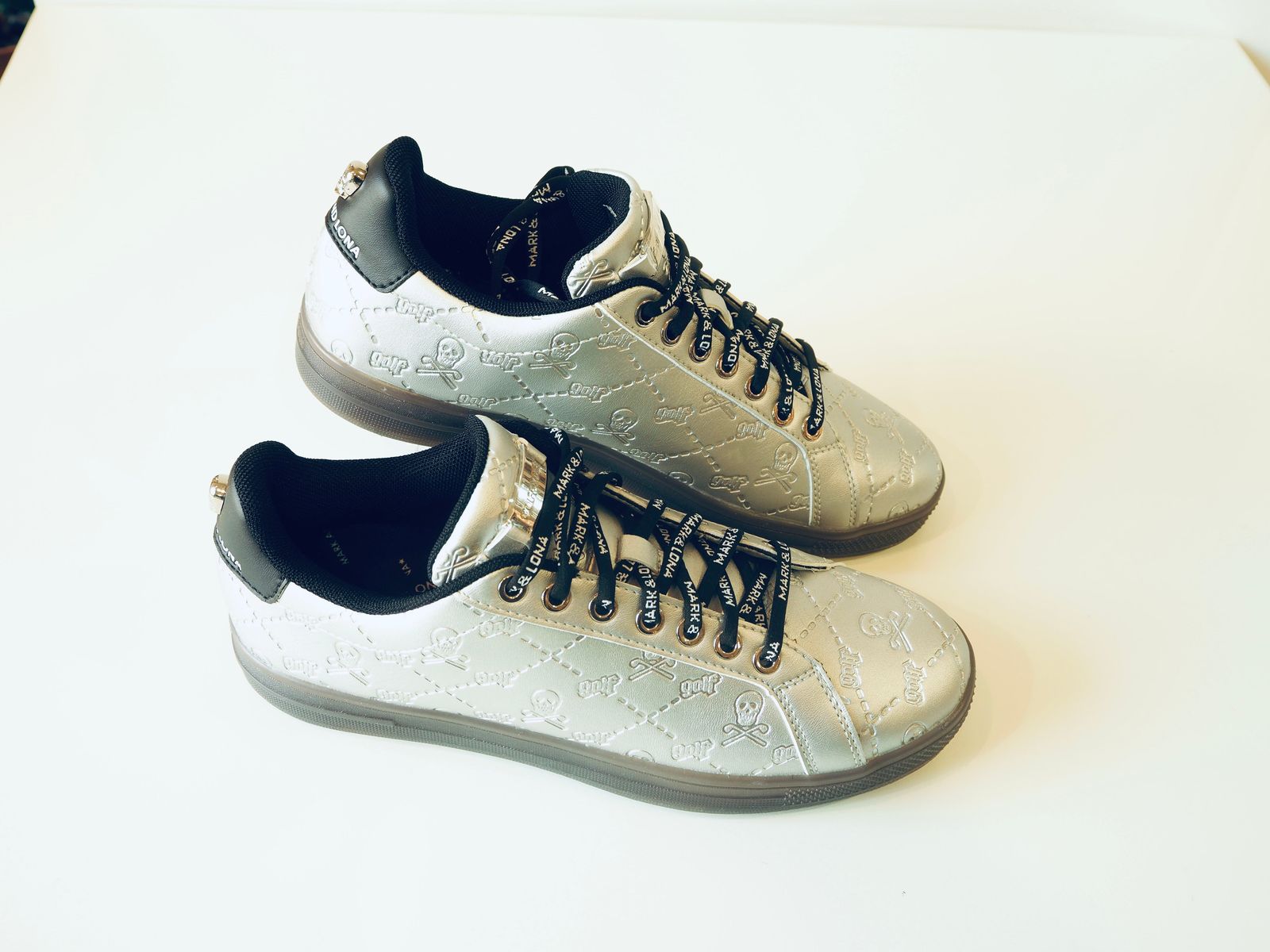 MARK&LONA - Ruler Green Sneaker | ゴルフシューズ | シルバー | ユニ