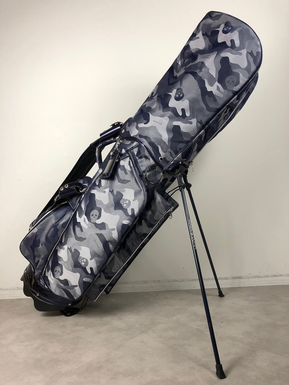 MARK&LONA - Gauge Camo Stand Bag | キャディバッグ | ネイビー