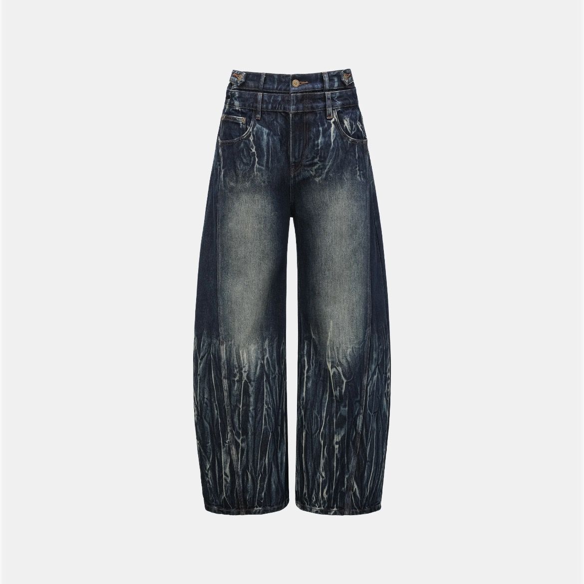 Feng Chen Wang - 【残り一点】Gradient Tie Dye Denim Trousers
