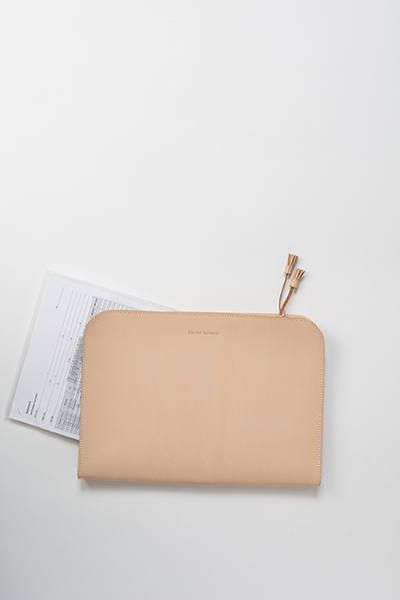 Hender Scheme - クラッチバッグ - zip file natural×tricolor