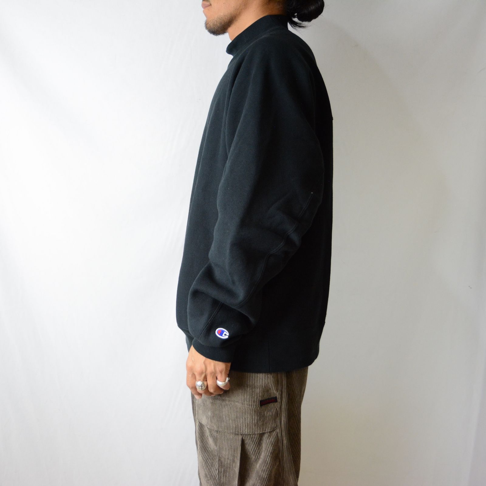 N.HOOLYWOOD - Champion MOCKNECK SWEATSHIRT （BLACK