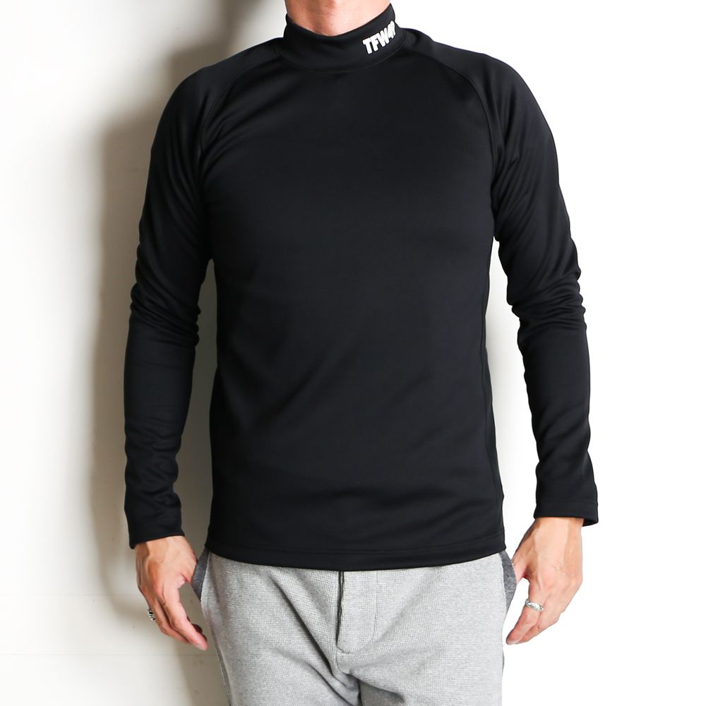 TFW49 - L/S MOCKNECK SIDE MESH T / モックネック サイドメッシュT