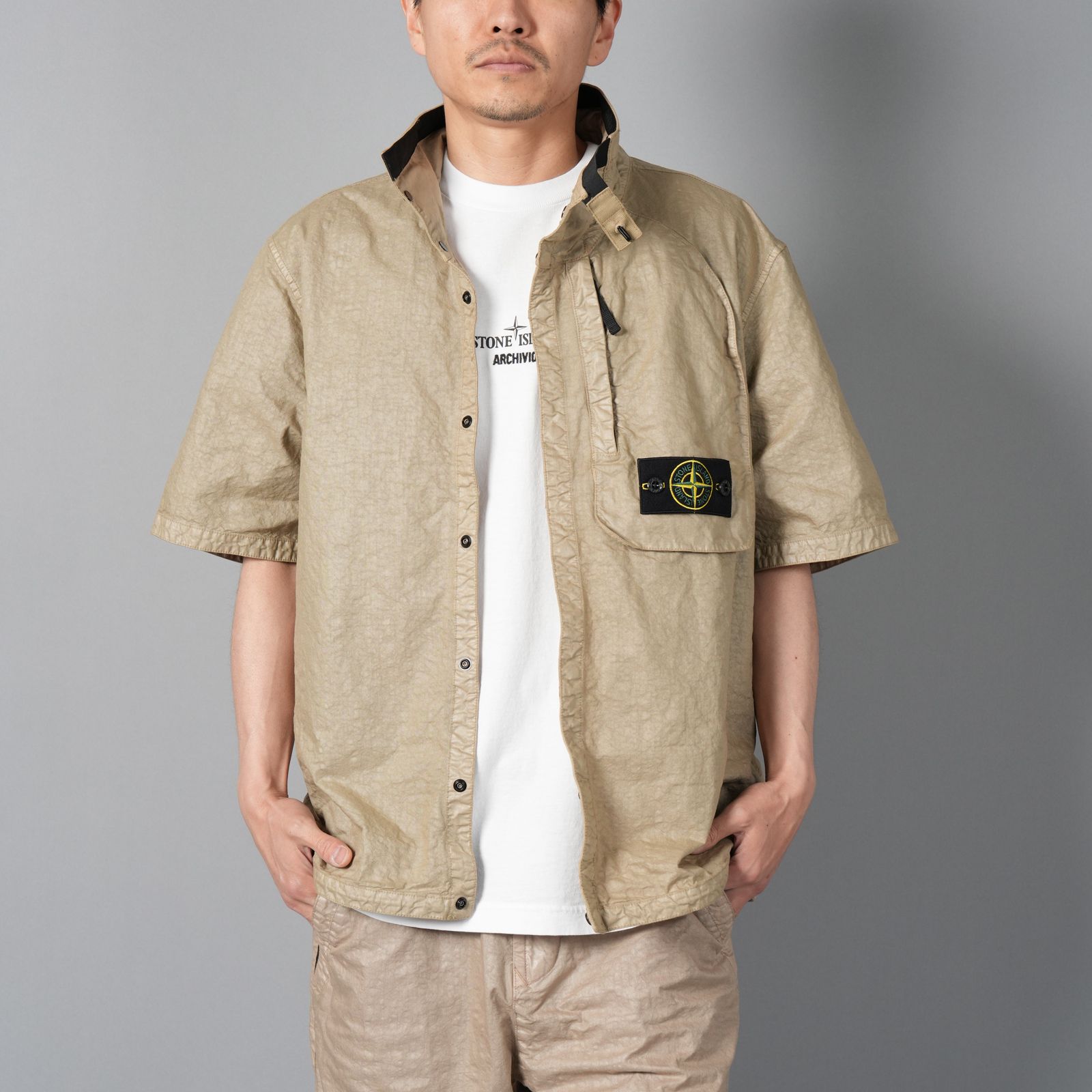 STONE ISLAND - 1200028 ORGANIC LOOK NYLON PANAMA-TC / 半袖シャツ