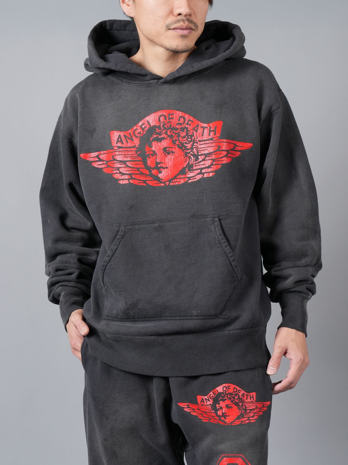 SAINT M×××××× - SM-YS8-0000-034 / HOODIE / ANGEL / BLACK