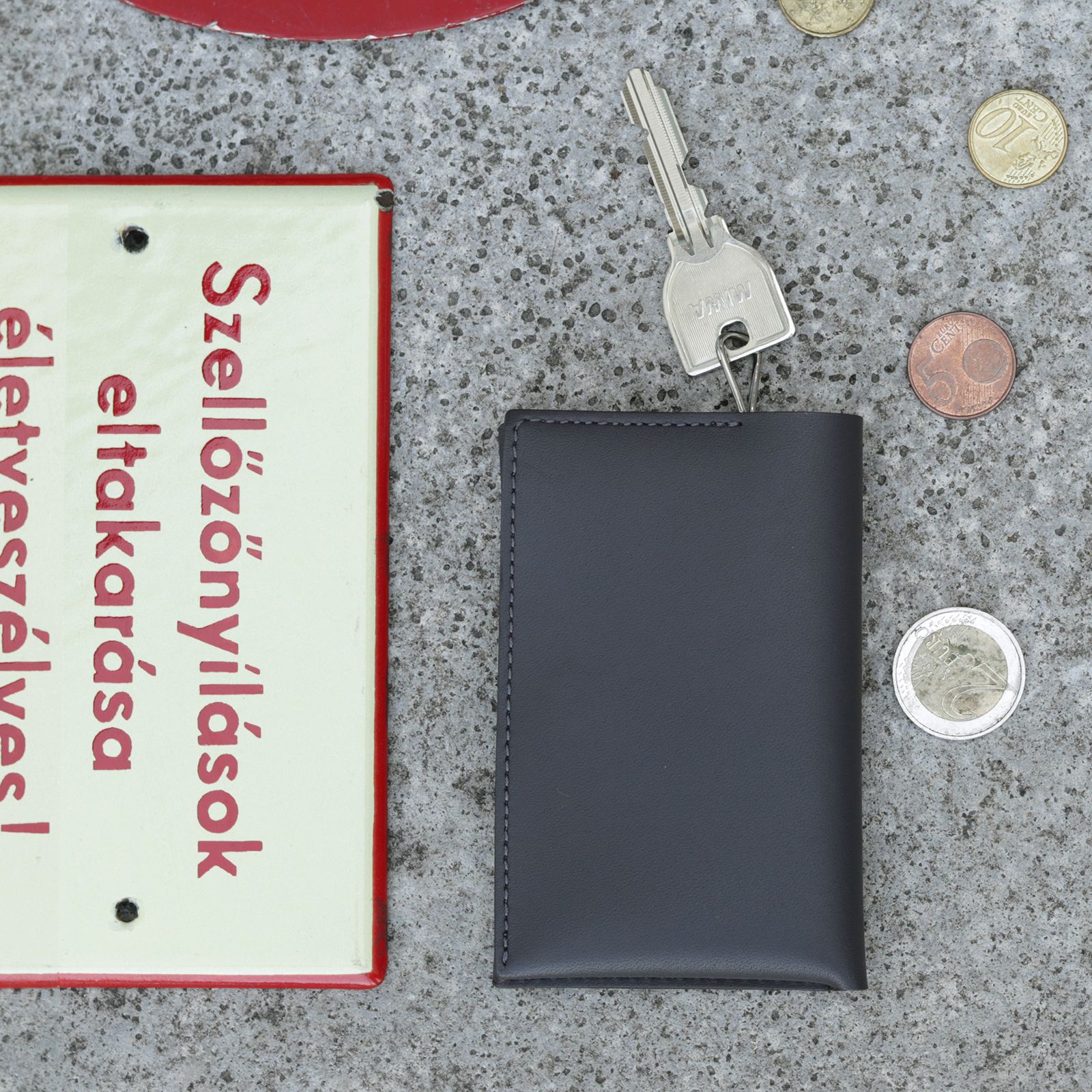 sugata - 「併せ持つ」二つ折りキーケース 銀スリ | corne/コルネ